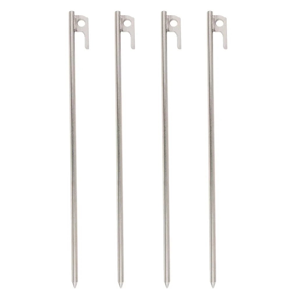 40cm Heavy-Duty Steel Solid Tent Stakes Pegs Ground Nail M8246