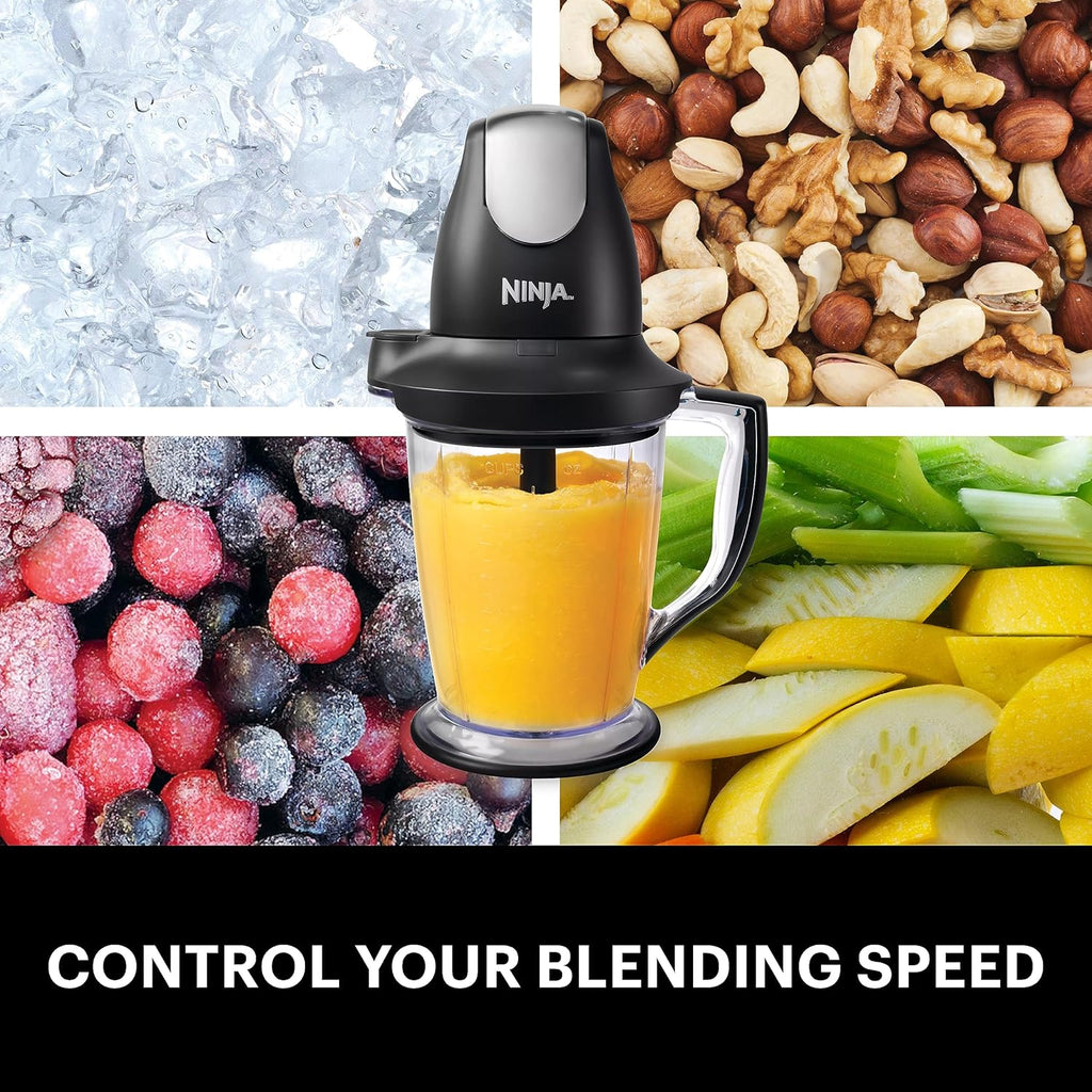 Black Blender Food Processor with 48oz Pitcher Q643743