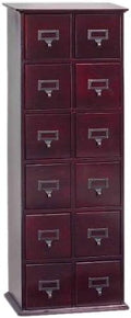 12 Drawers Solid Oak Media Cabinet M470049