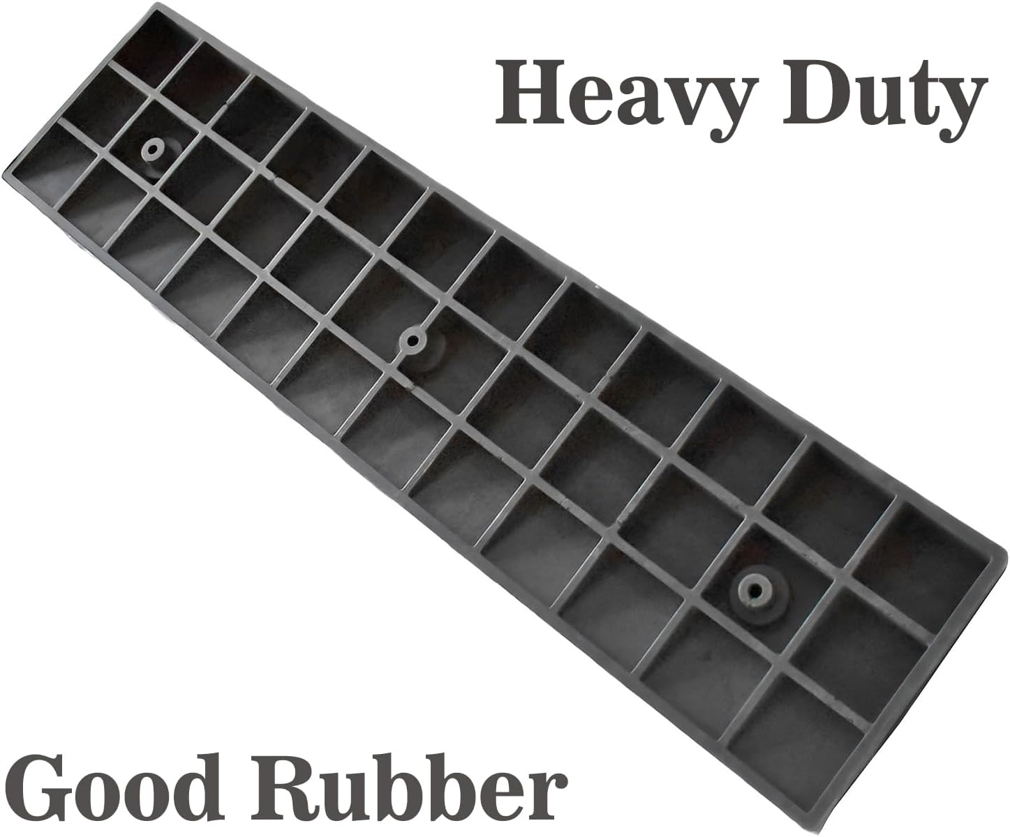 2 Pack 2'' Rise Rubber Curb Ramp Heavy Duty 3 Tons Driveway Ramp S397061