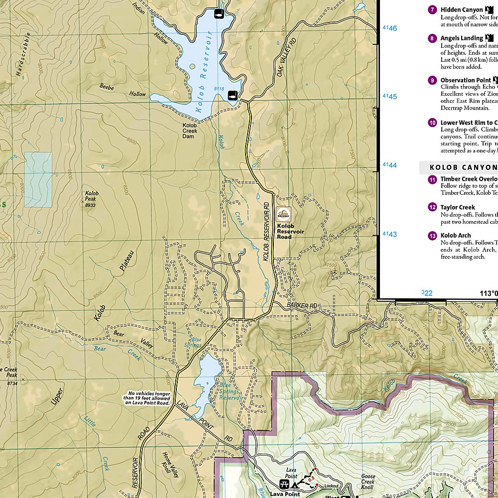 Zion National Park Map R276675