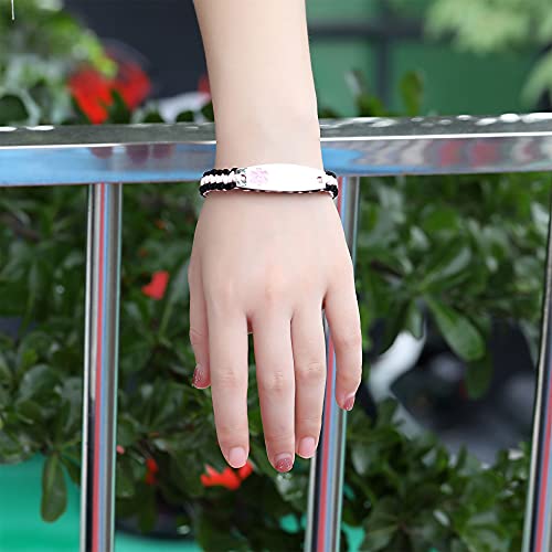 Stainless Steel Medical Emergency ID Bracelet X759