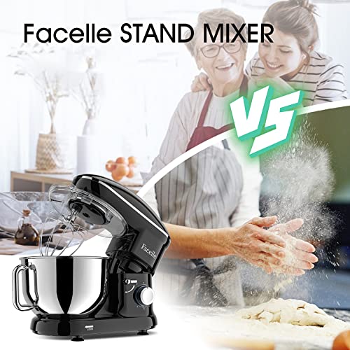 660W Tilt-Head Stand Mixer with 6.5 QT Stainless Steel Bowl N860208