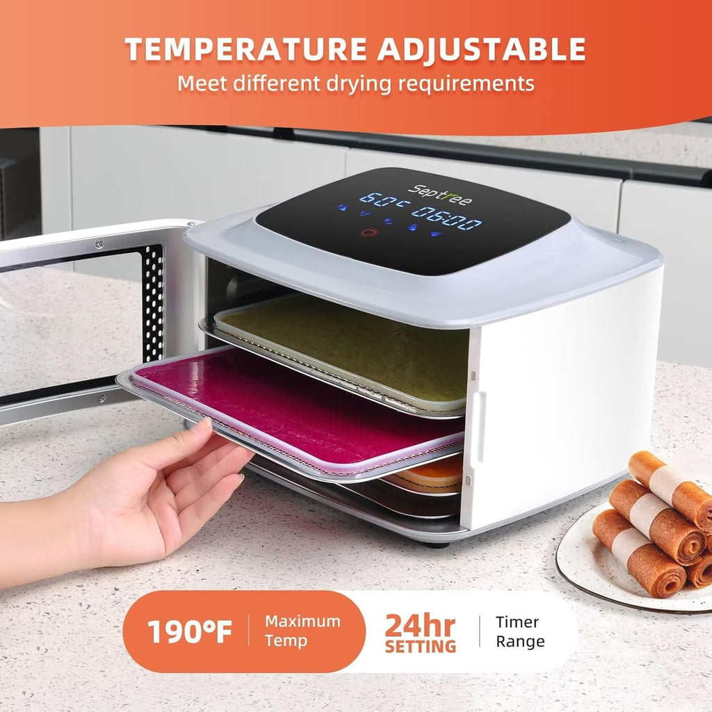 Stainless Steel 4-layer Food Dehydrator with Timer Control U494