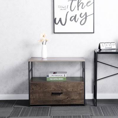 17 Storie Wood Lateral File Cabinet with Bookcase T36075