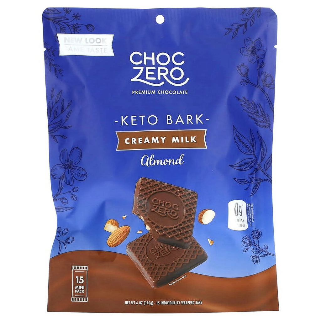 Milk Chocolate Almond Bark, 6 Bars, 1 oz Each Pack of 2 R786425