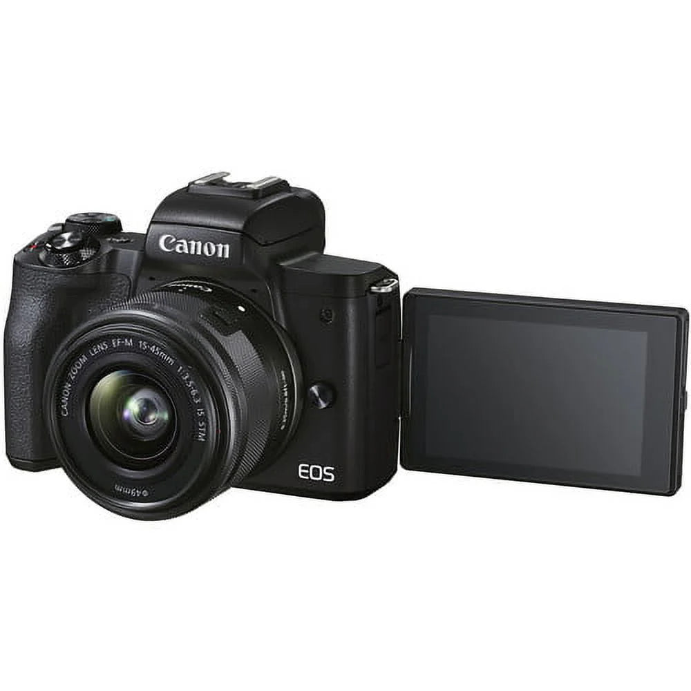 Mirrorless Camera with 15-45mm and 55-200mm Lenses (Black) Y757