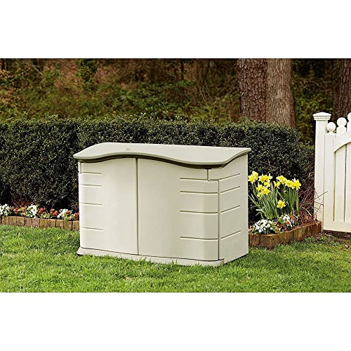 Beige/Brown Resin Outdoor Storage Shed (4.5 x 3 Ft) P91568
