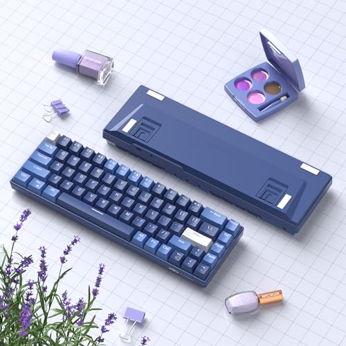 Dark Blue 68 Keys Compact Mechanical Keyboard T500374