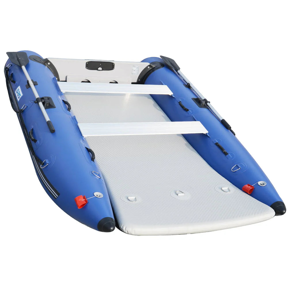 11 ft Inflatable Catamaran Boat Blue O475