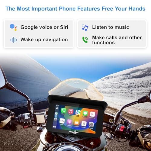 5 Inch IPS Motorcycle GPS Navigation System, Waterproof B17624