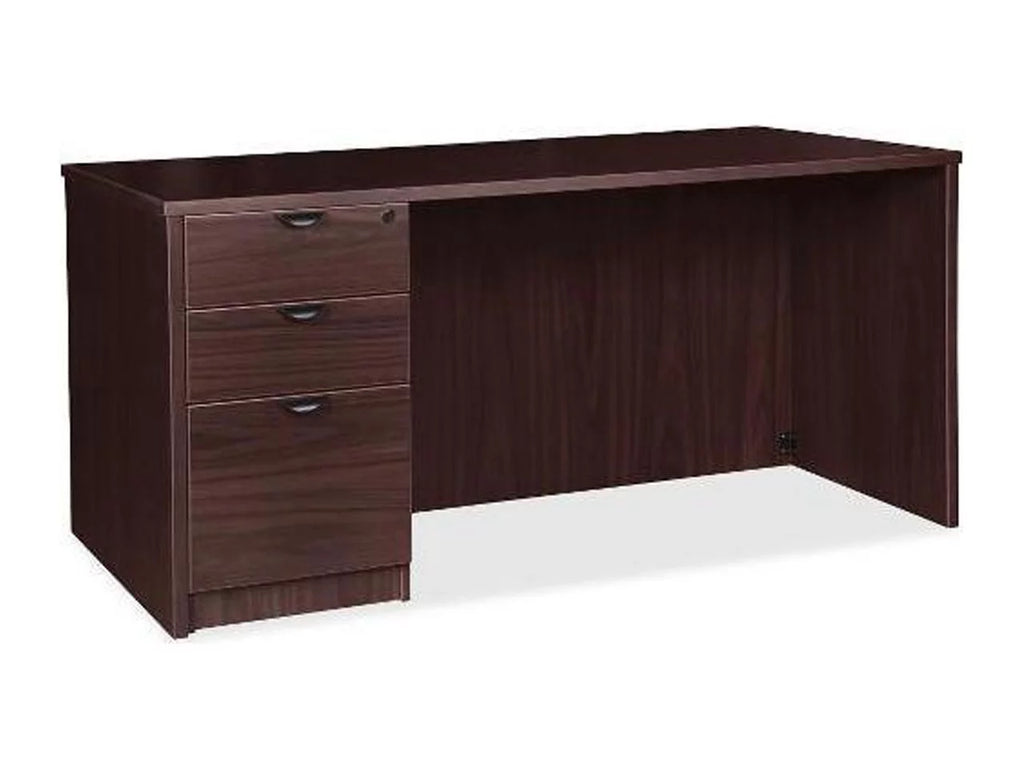 Espresso Laminate 3-Drawer Desk 72" x 36" x 29" V1912