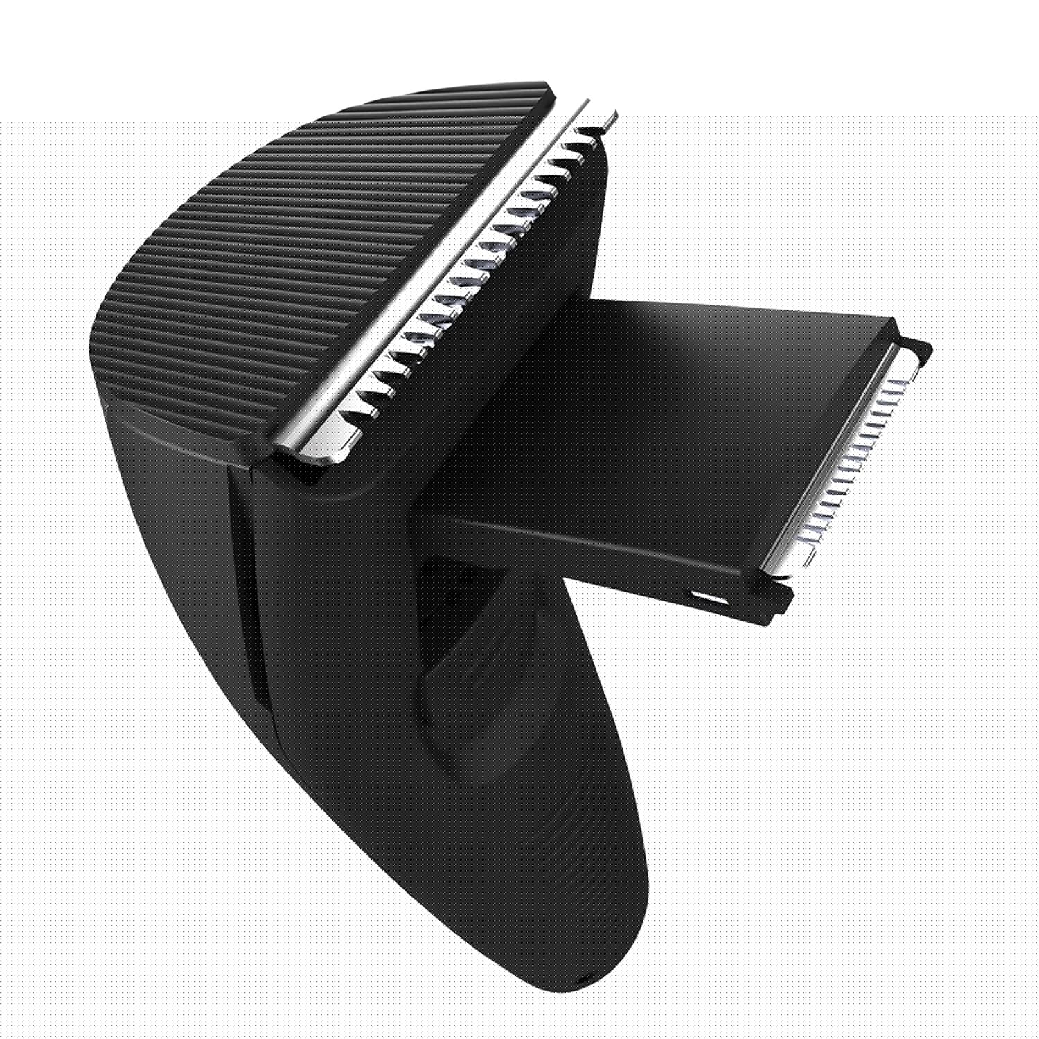 Black Beard Trimmer with 3 Adjustable Combs, Scissors, and Brush V816