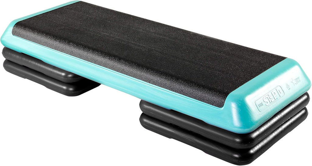Teal Aerobic Platform with Black Risers X6401