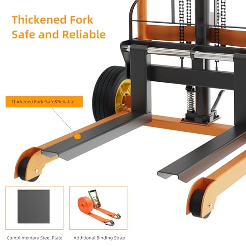 450 lbs Manual Winch Pallet Lift Truck with 36" Max Lift S6872
