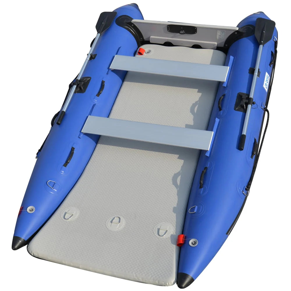 11 ft Inflatable Catamaran Boat Blue O475