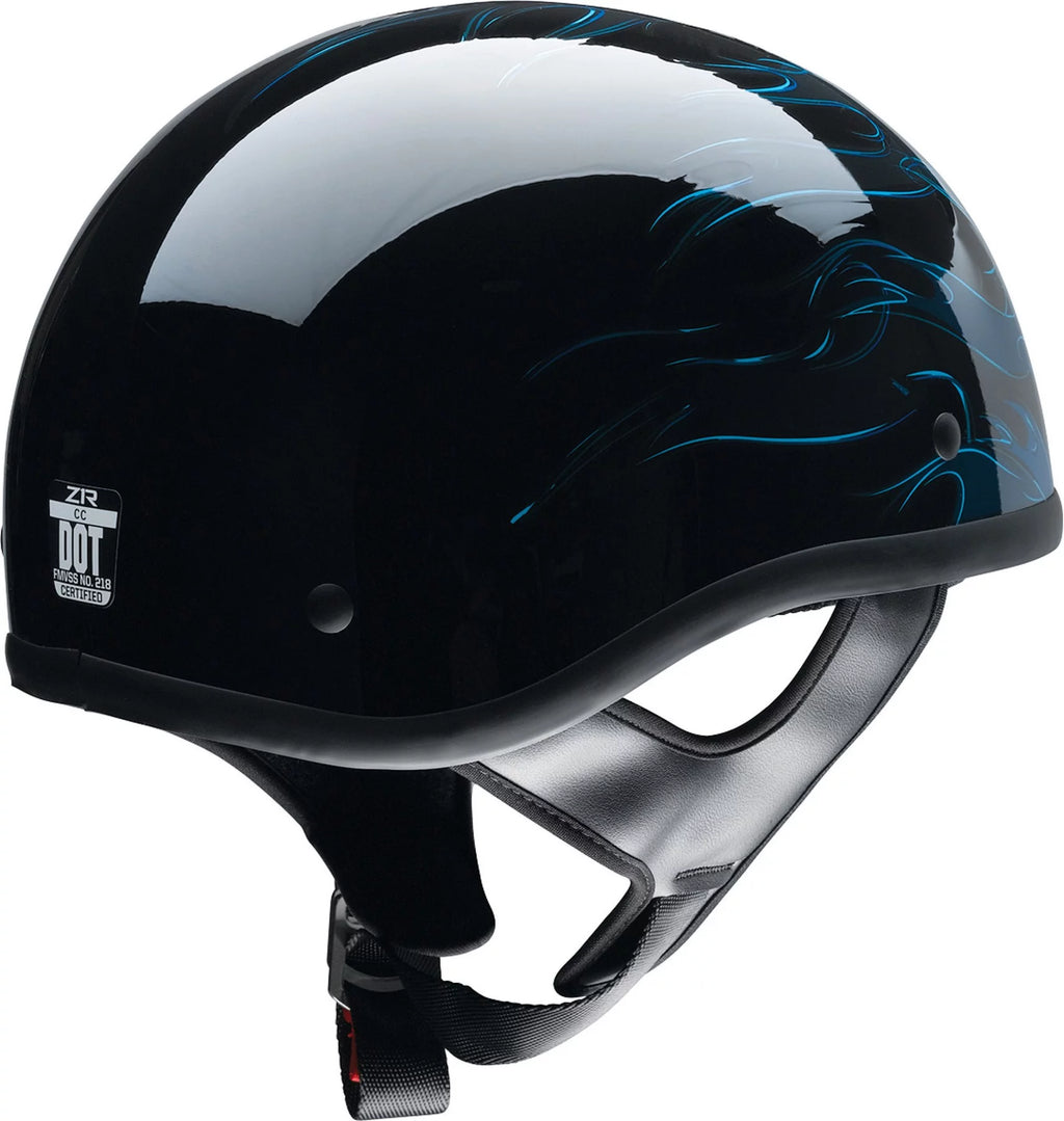 Blue Motorcycle Half Helmet A617