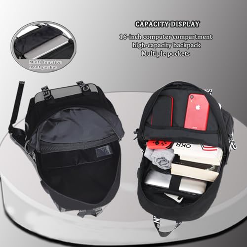 Blue Laptop Backpack with USB Charging Port, Anti-Theft Lock, Pencil Bag Z959621