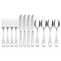 45-Piece Flatware Set, Silver D37577