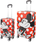 2 Piece Rolling Hardshell Luggage Set, 20 Inch and 27 Inch, Red I6482