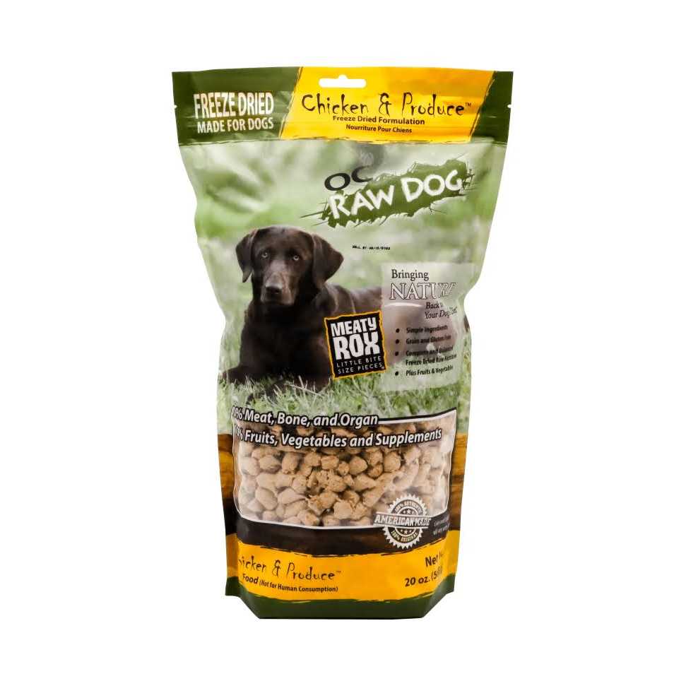 Freeze-Dried Chicken & Produce Sliders Dog Food H73042