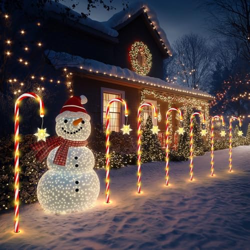 24 Pack Solar Candy Cane Lights with Remote G872