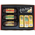 100% Cheddar & Pepper Jack Cheese, Smoked Sausage & Cracker Gift Box E308