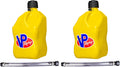 5-Gallon Yellow Square Motorsport Utility Container with 14" Standard Hose (2 Pack) M1228