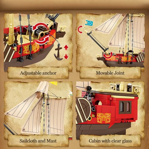 495Pcs Sailboat Building Blocks Set K607853