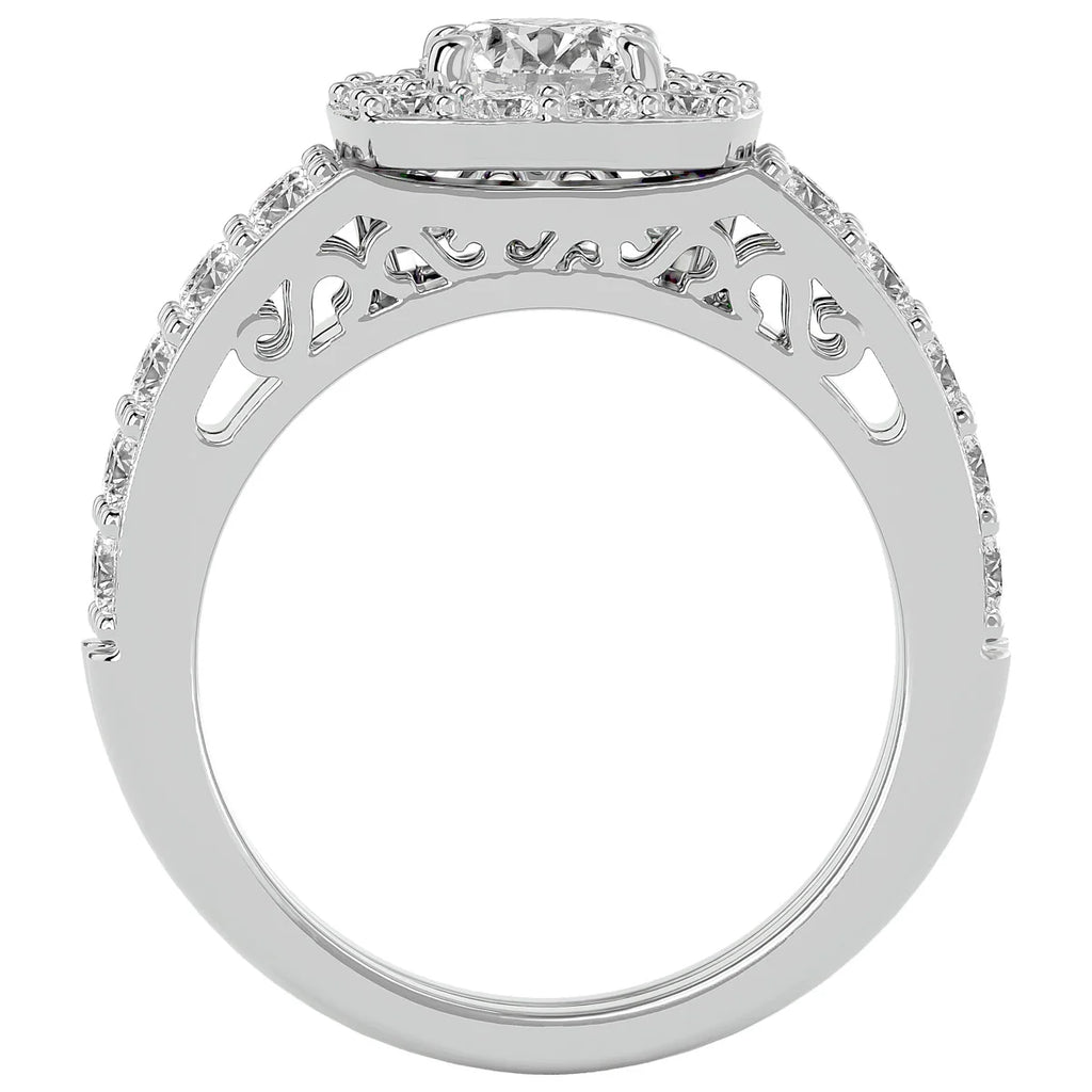 3 Carat Lab Grown Diamond Bridal Set In 14K White Gold L997655