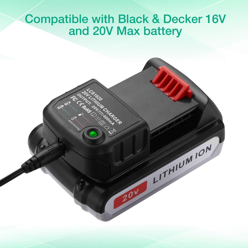3.0Ah LBXR20 Battery 2Packs for Black & Decker 20V Max Li-ion Cordless Tool Q478372