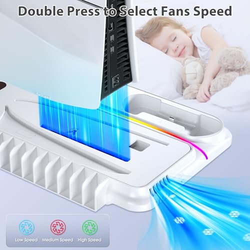 PS5 Cooling Station with Dual Controller Charger D4667
