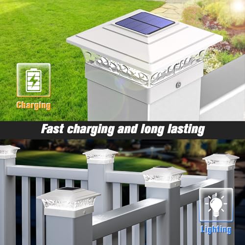 12 Pack Solar Post Cap Lights for 4x4 Posts M589