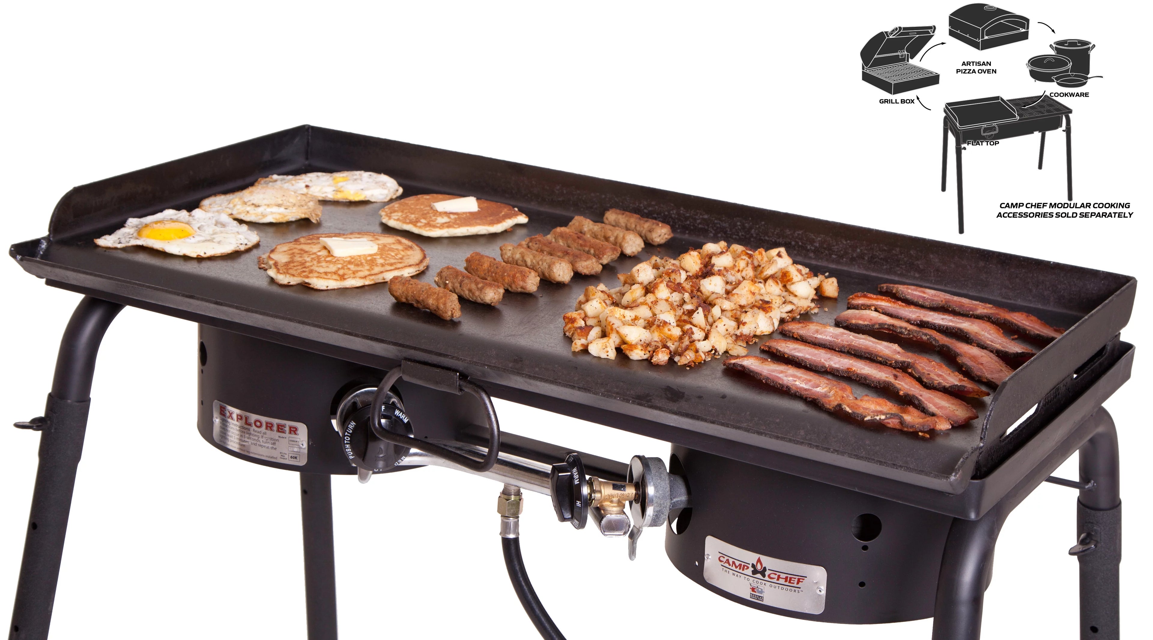 14" x 32" Heavy-Duty Steel Flat Top Griddle F939695