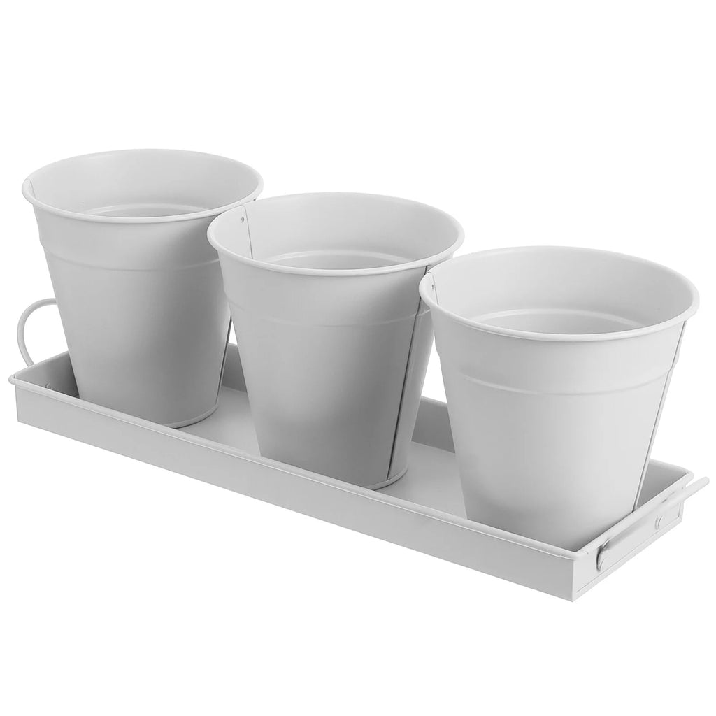 9 pcs Garden Flower Pot with 1pc Tray S905235