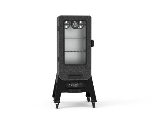 Silver Hammertone Digital Electric Vertical Smoker N3630