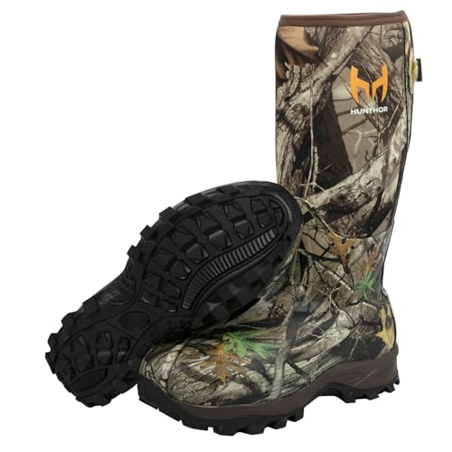 Waterproof Insulated 6mm Neoprene Rubber Hunting Boots (Camo) F6747