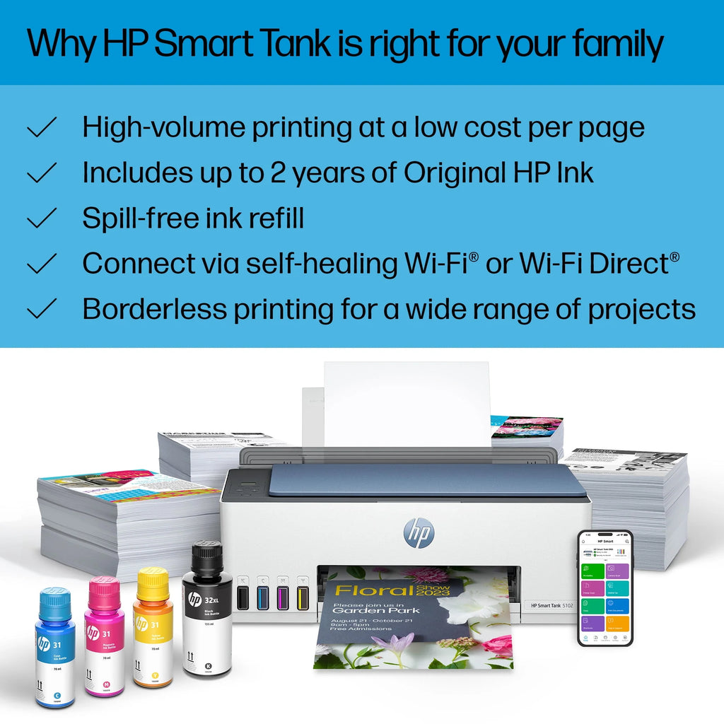 Wireless All-in-One Color Inkjet Tank Printer F9275