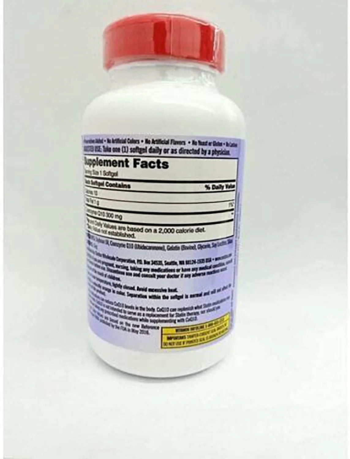 CoQ10 300mg Supplement 100 Softgels W53845