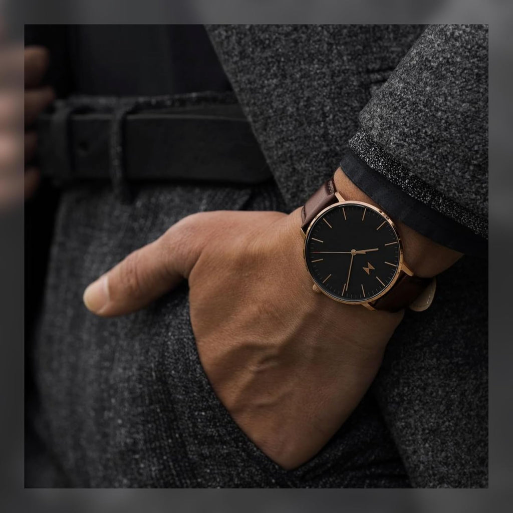 Slim Analog Watch - Minimalist, Water Resistant 3 ATM/30 Meters Dress Watch - Japanese Quartz Wristwatch - 42mm P721677