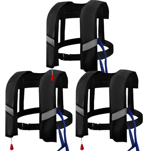 3-Pack Automatic Inflatable Life Jacket with CO2 Inflation T852