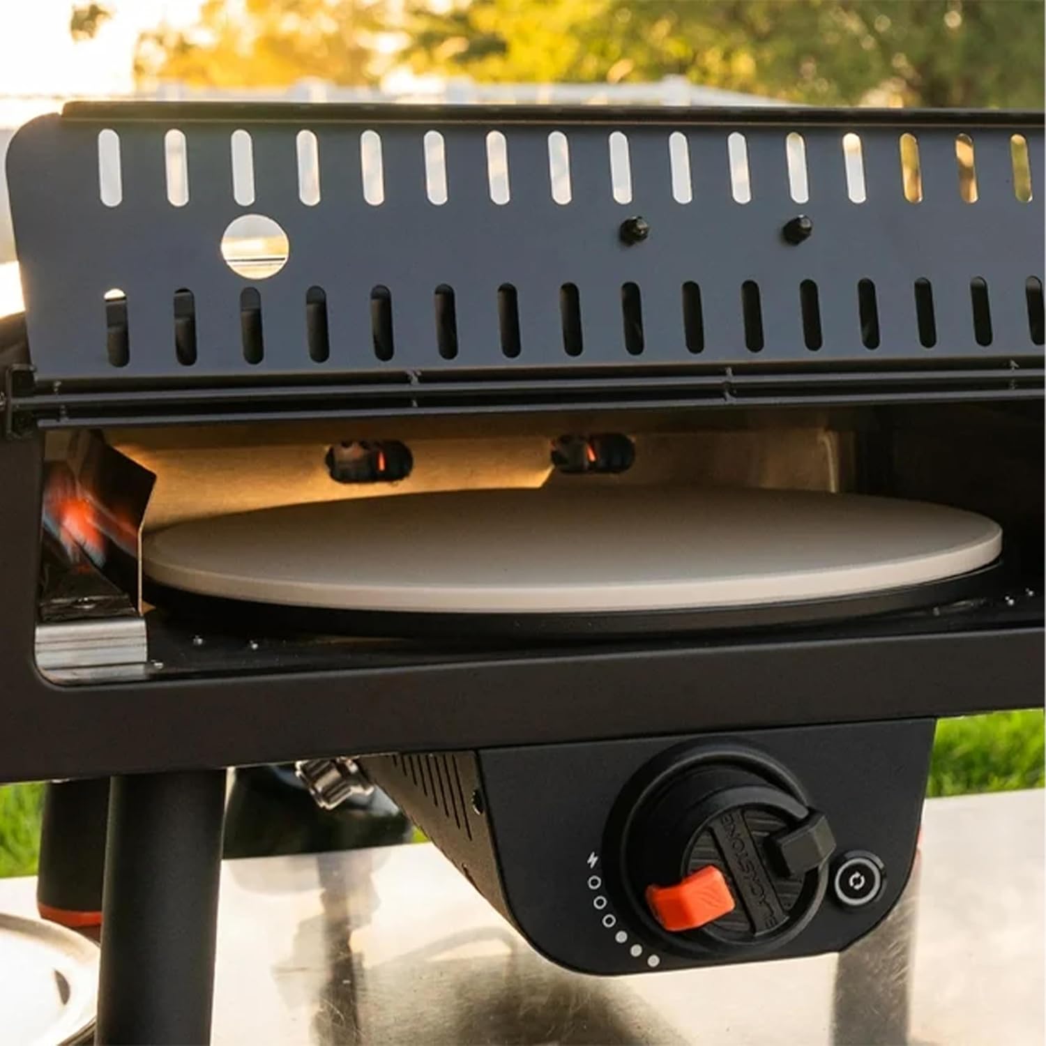 Portable Outdoor Electric Pizza Oven with 13" Rotating Cordierite Stone J80030