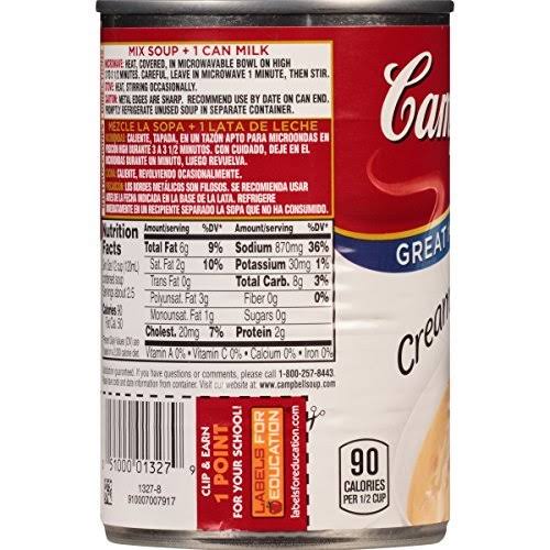 Condensed Cream of Shrimp Soup 10.5 oz. Can Pack of 12 M573