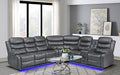 Brown Power Recliner Sectional Sofa K936