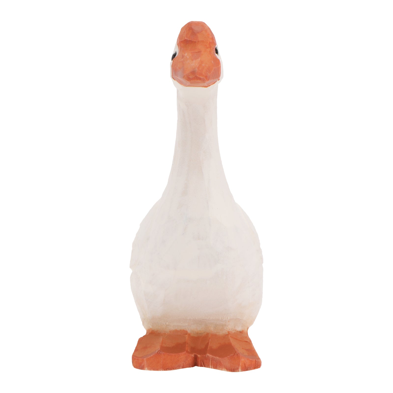 White 11x6cm Wooden Goose Ornaments T959