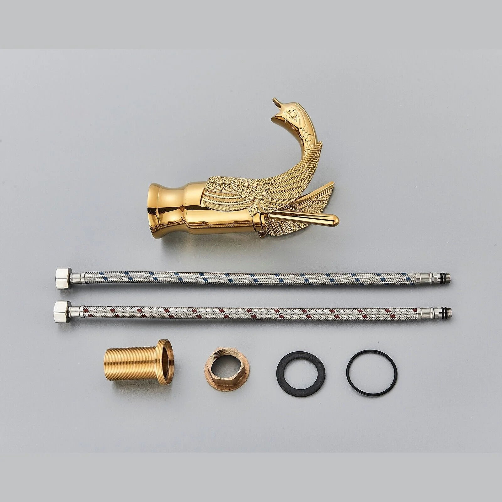 Polished Gold Single Handle Bathroom Sink Faucet J807553