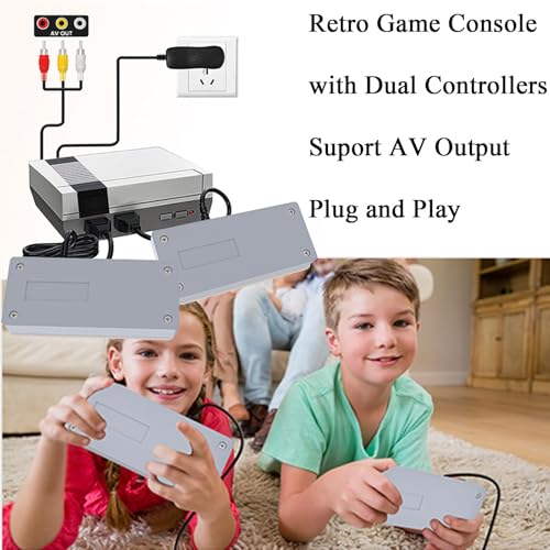 Grey Retro Game Console with 620 Classic Games O514