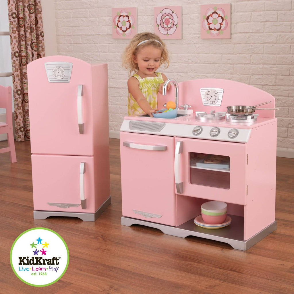 Pink Retro Kitchen and Refrigerator Y7017