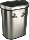 Motion Sensor Trash Can, Extra Large, Silver N44578