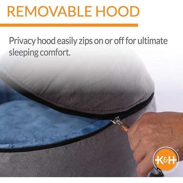 Self-Warming Hooded Kitty Bed Q92074